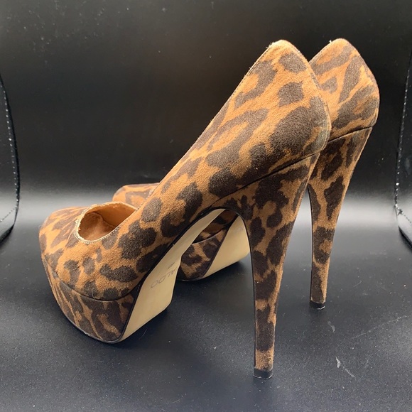 Aldo Heels Leopard Print - Picture 5 of 15